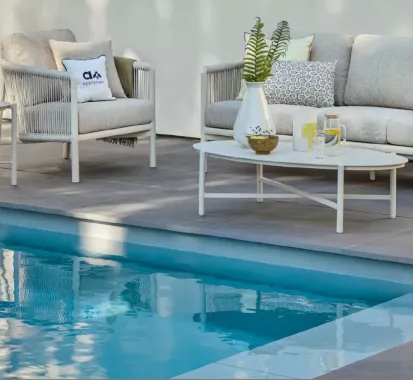 Table Basse Ovale BORA BORA Oyster Crème – Apple Bee | Mobilier Outdoor Haut de Gamme Provence-Alpes-Côte d’Azur & Monaco
