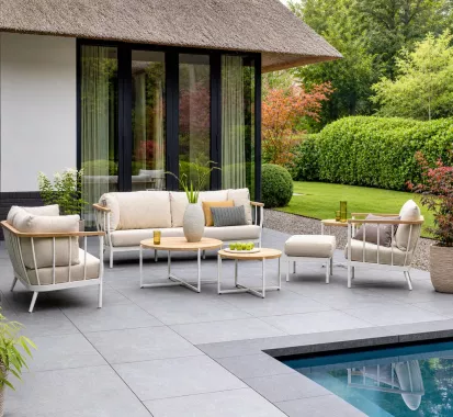 ensemble salon de jardin 5 places Condor Apple Bee