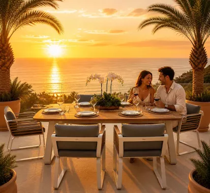 Ensemble Repas Extérieur WING by Pininfarina table et 6 fauteuils design – Mobilier Design Haut de Gamme Monaco et Côte d’Azur