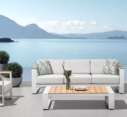Grande table basse salon de jardin Cambusa Claudio Bellini