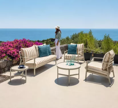 ENSEMBLE SALON DE JARDIN DESIGN PREMIUM - FINN TALENTI
