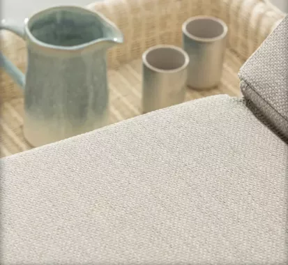 Bain de Soleil VALISCO Aluminium Sable Beige & Coussin Premium | Azur Lounge Monaco & PACA