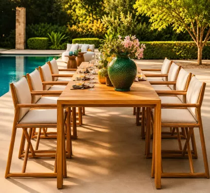 TABLE A MANGER PURE TECK 3M - ERICE SUNS OUTOOR