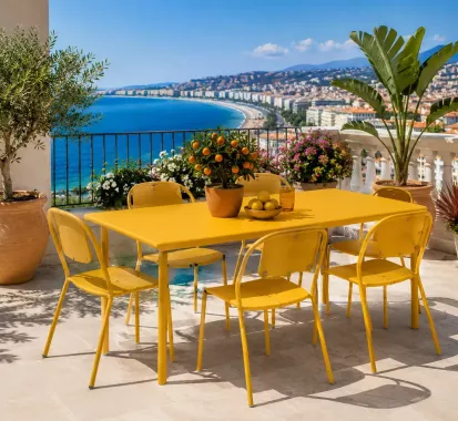 Table de jardin aluminium Allure d'Azur
