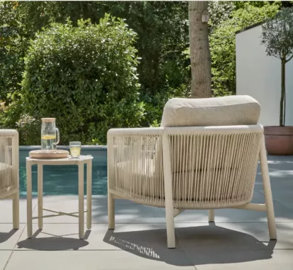 Ensemble Salon de Jardin BORA BORA 5 Places Apple Bee | Mobilier Extérieur Haut de Gamme Côte d’Azur & Monaco