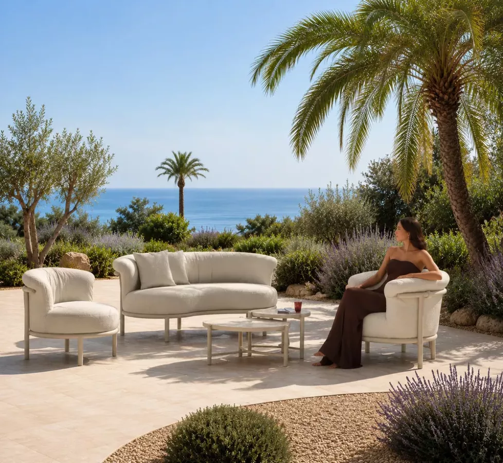 ENSEMBLE SALON LUXEUX ALUMINIUM - JAMARA ITALIEN OUTDOOR