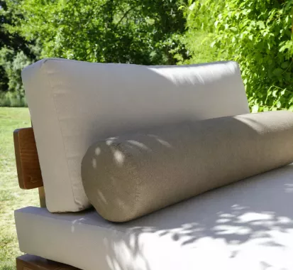 Fauteuil banquette MARBEYA en teck massif – Mobilier extérieur haut de gamme Provence-Alpes-Côte d’Azur | Azur Lounge