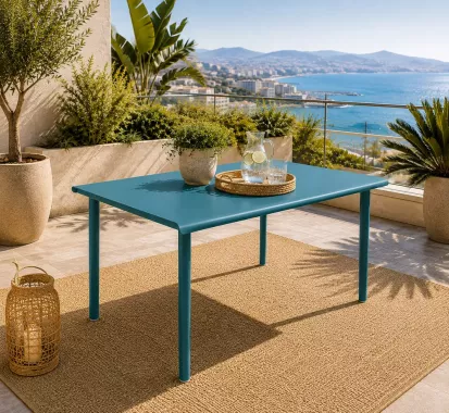 copy of TABLE ALUMINIUM COULEUR AU CHOIX DESIGN  - ALLURE D'AZUR