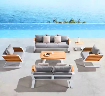 FAUTEUIL SALON JARDIN ALU DESIGN - WING PININFARINA