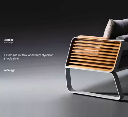 FAUTEUIL SALON JARDIN ALU DESIGN - WING PININFARINA