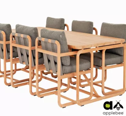 Ensemble Table Familiale DOLCE : Élégance et Confort pour Vos Repas en Martinique