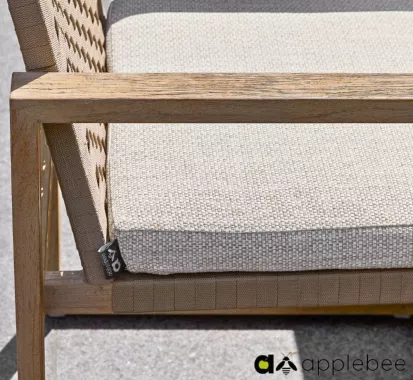 Ensemble table & 6 fauteuil Teck ANTIGUA Apple Bee – Élégance et design outdoor d’exception | Côte d’Azur French Riviera