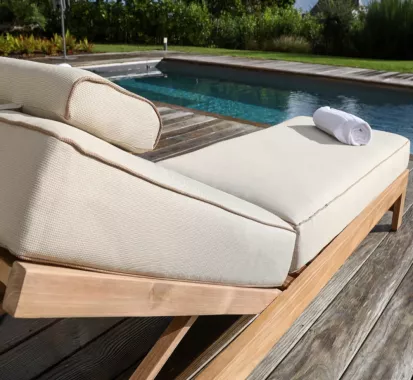 Bain de Soleil California Teck Premium 13 cm | Azur Lounge Nice Cannes Antibes Monaco