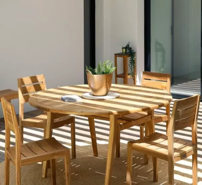 TABLE TECK PREMIUM RONDE OASIS