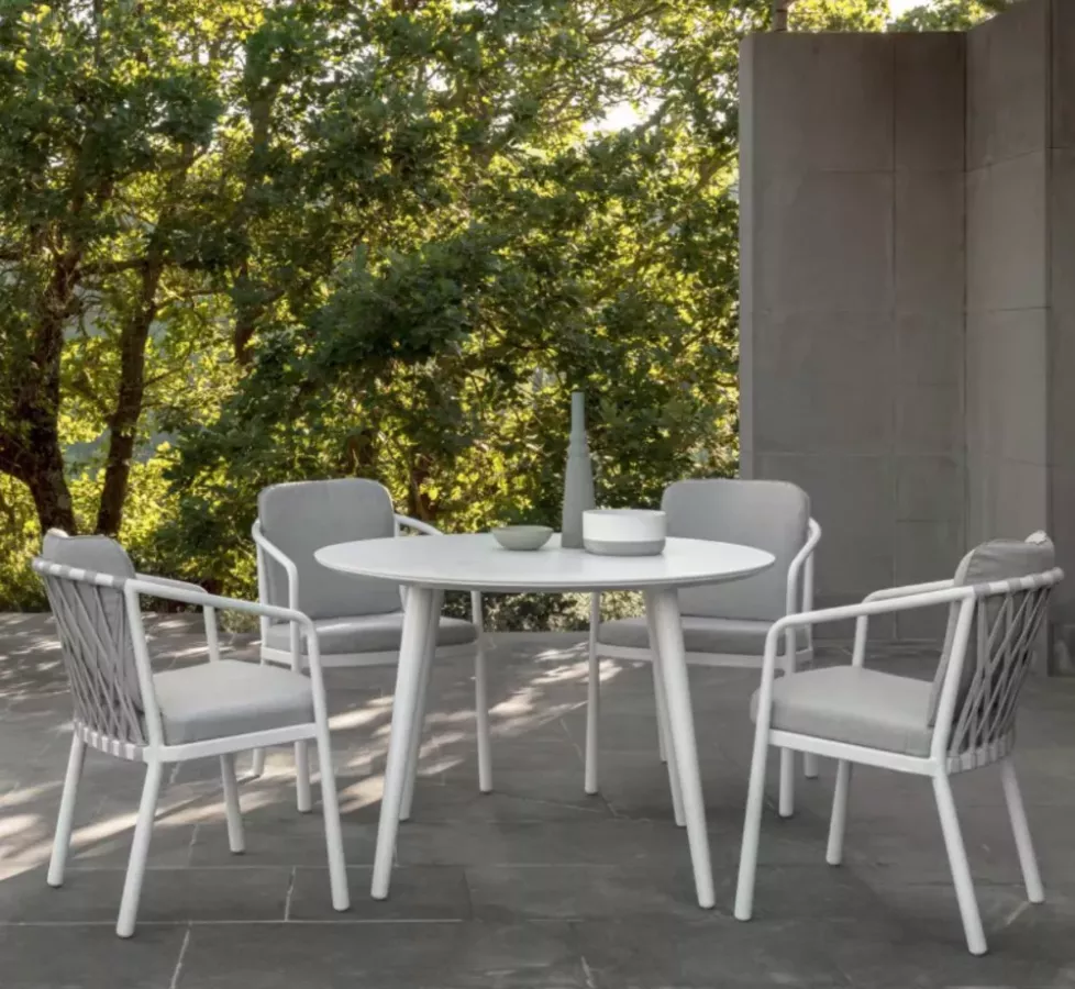 TABLE RONDE ALU 4 à 6 PERS - SOFY TALENTI