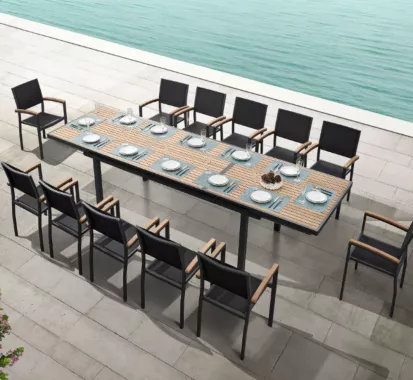 GRANDE TABLE EXTENSIBLE 12 PERSONNES