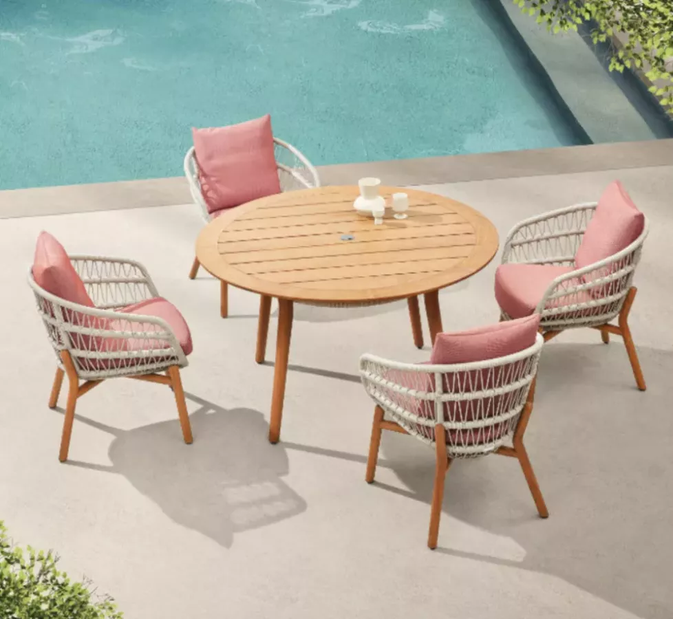 ENSEMBLE TABLE 4 FAUTEUILS VASCA CLAUDIO BELLINI