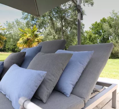 Bain de soleil double aluminium Antilles – Caribbean Patio