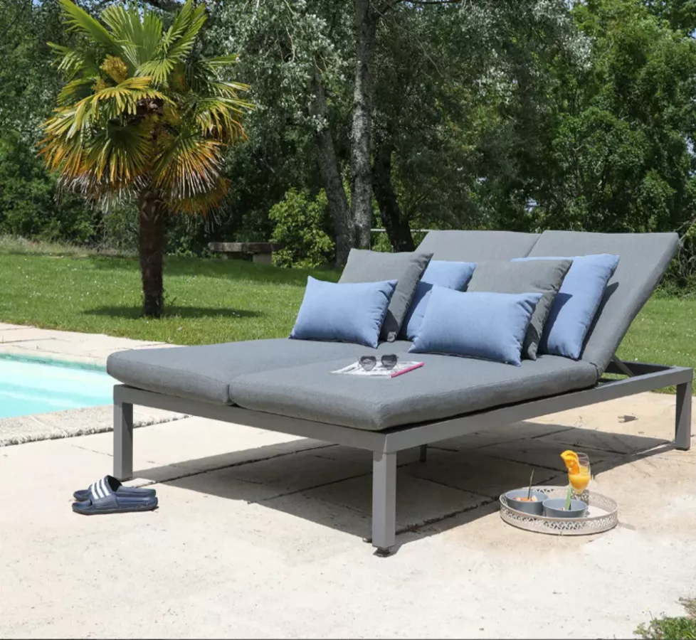 BAIN DE SOLEIL DOUBLE AVEC COUSSINS - OCEANE MEDICIS FRANCE