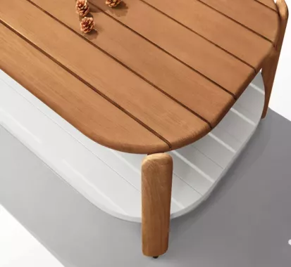 ENSEMBLE SALON DE JARDIN BOIS TECK - PALLISAD CLAUDIO BELLINI HIGOLD