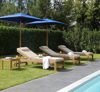 BAIN DE SOLEIL TECK COUSSIN OLEFIN 7 CM