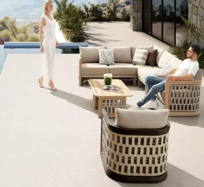 ENSEMBLE SALON CANAPE ANGLE