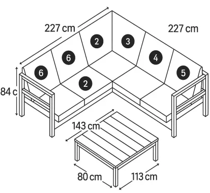 DESSIN DIMENSIONS CAMBUSA 5-6 PLACES