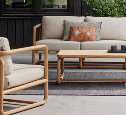 ENSEMBLE SALON DE JARDIN DOLCE TECK BEIGE APPLE BEE