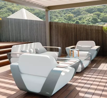 Salon extérieur Onda Pininfarina – Mobilier de jardin haut de gamme Provence-Alpes-Côte d’Azur & Monaco | Azur Lounge