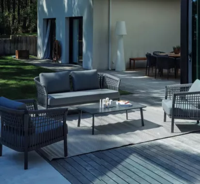 Salon de jardin ASTRIA aluminium & Sunbrella® | Haut de gamme Provence Alpes Côte d'Azur