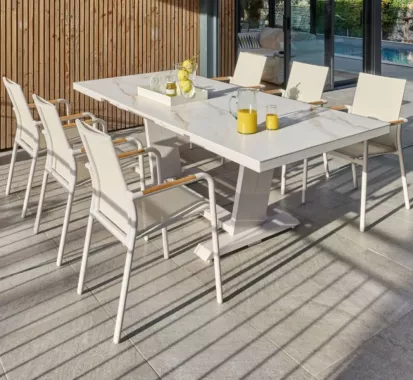 TABLE ALUMINIUM EXTENSIBLE - AMBRIA