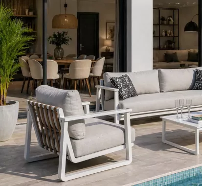 ENSEMBLE SALON DE JARDIN ALUMINIUM - ALTESSE LOUNGE