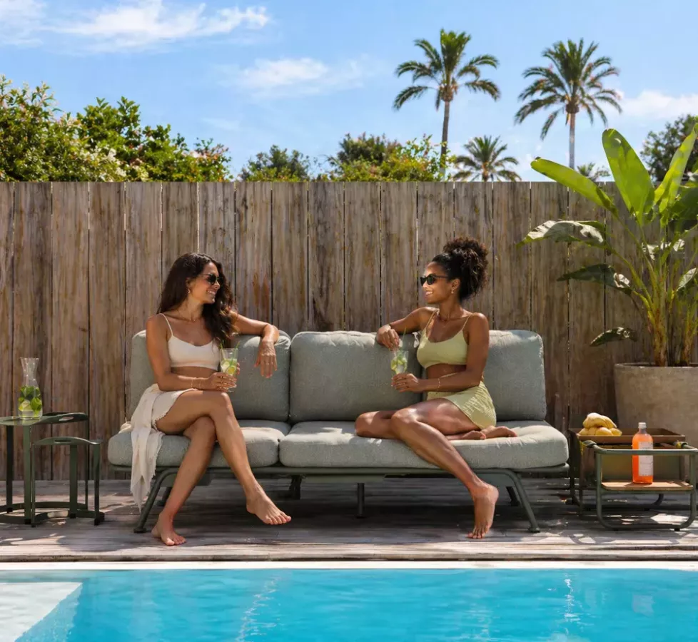 SUNSERA DAYBED – Bain de Soleil Modulable 3 Places Aluminium | Transat & Canapé Extérieur Haut de Gamme Côte d’Azur