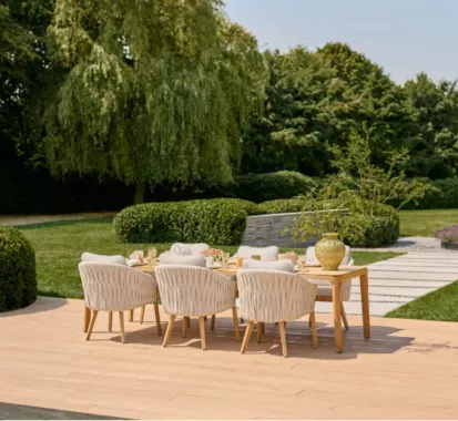 Fauteuil Repas Teck SENESE Luxe – Chaise Extérieure Haut de Gamme | Provence-Alpes-Côte d’Azur