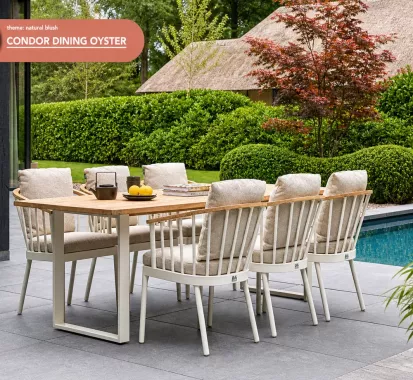 Fauteuil Repas CONDOR Oyster – Apple Bee Outdoor | Mobilier Extérieur Haut de Gamme Provence-Alpes-Côte d’Azur & Monaco